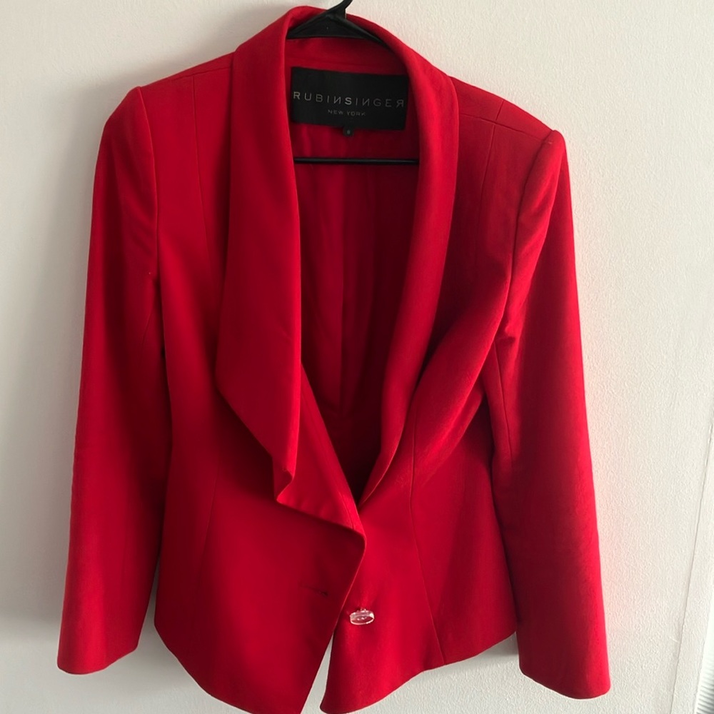 Rubin Singer Wool blazer in Cardinal red